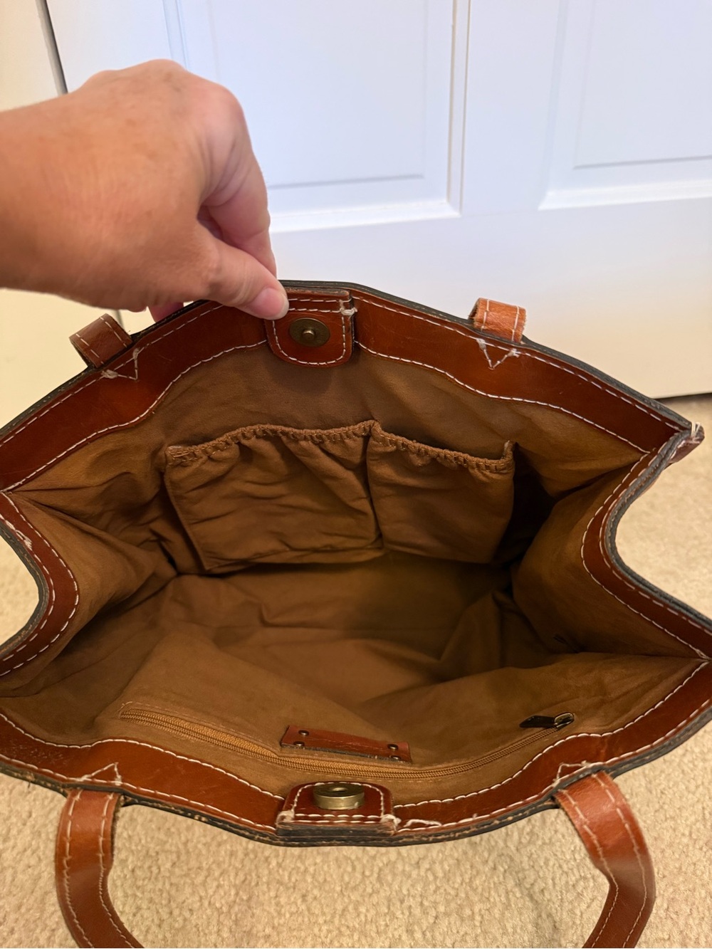 Patricia Nash Toscano Tote in Tan - Picture 6 of 10